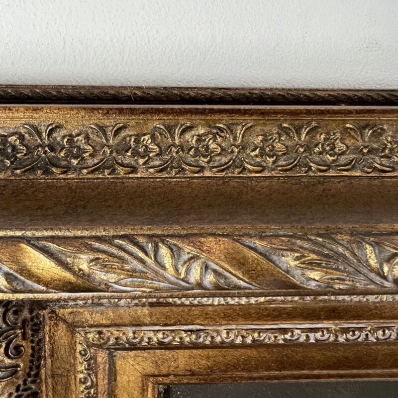 Quadro dipinto a olio su Tela 900 Stile Barocco Natura Morta Fiori cornice oro Categoria  Quadri