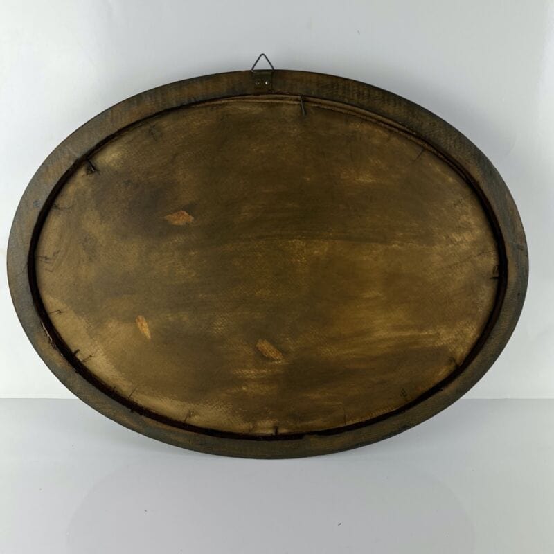 Quadro dipinto olio su tavola Stile Antico epoca 900 paesaggio con cornice legno Categoria Quadri