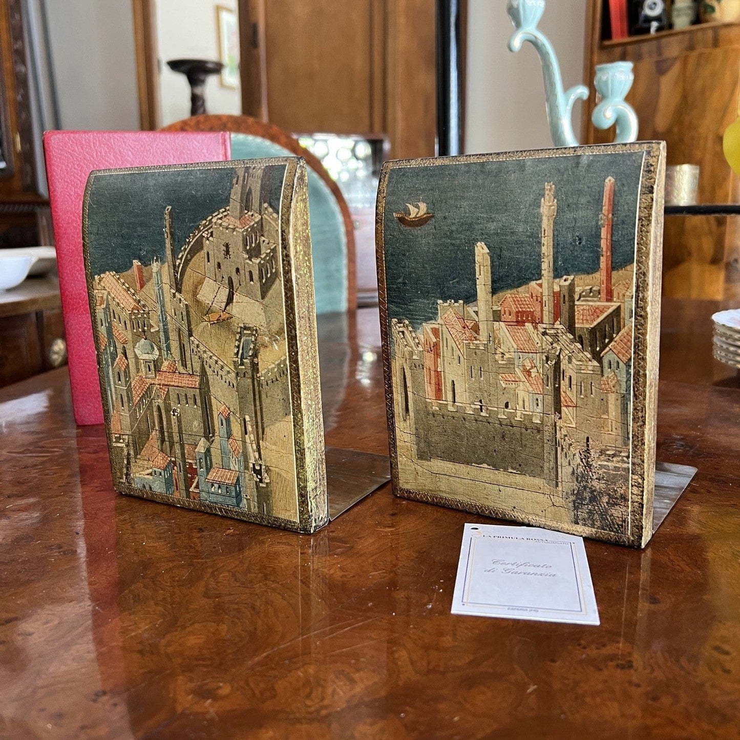 Reggilibri fermalibri vintage reggi libri fiorentino Città sul Mare Lorenzetti Categoria Accessori scrivania e ufficio