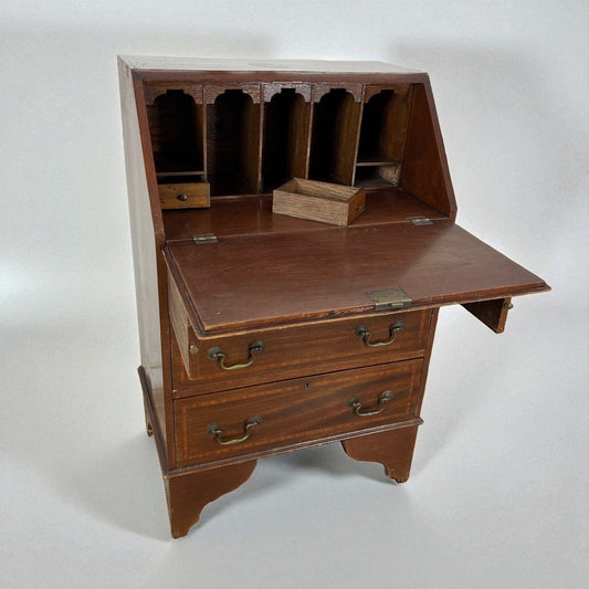 Ribalta antica Ribaltina scrittoio inglese in mogano secretaire antico trumeau Categoria  Scrittoi & Ribalte