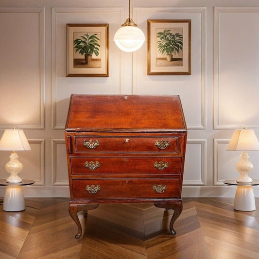 Ribalta antica ribaltina scrittoio inglese in mogano secretaire antico trumeau Categoria  Scrittoi & Ribalte