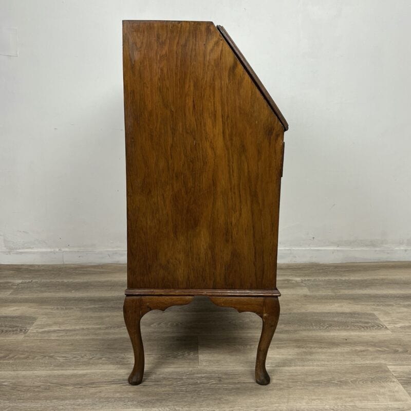 Ribalta antica Ribaltina scrittoio inglese in rovere Secretaire antico trumeau Categoria Arredamento