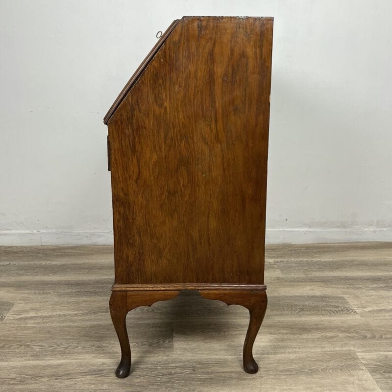Ribalta antica Ribaltina scrittoio inglese in rovere Secretaire antico trumeau Categoria Arredamento