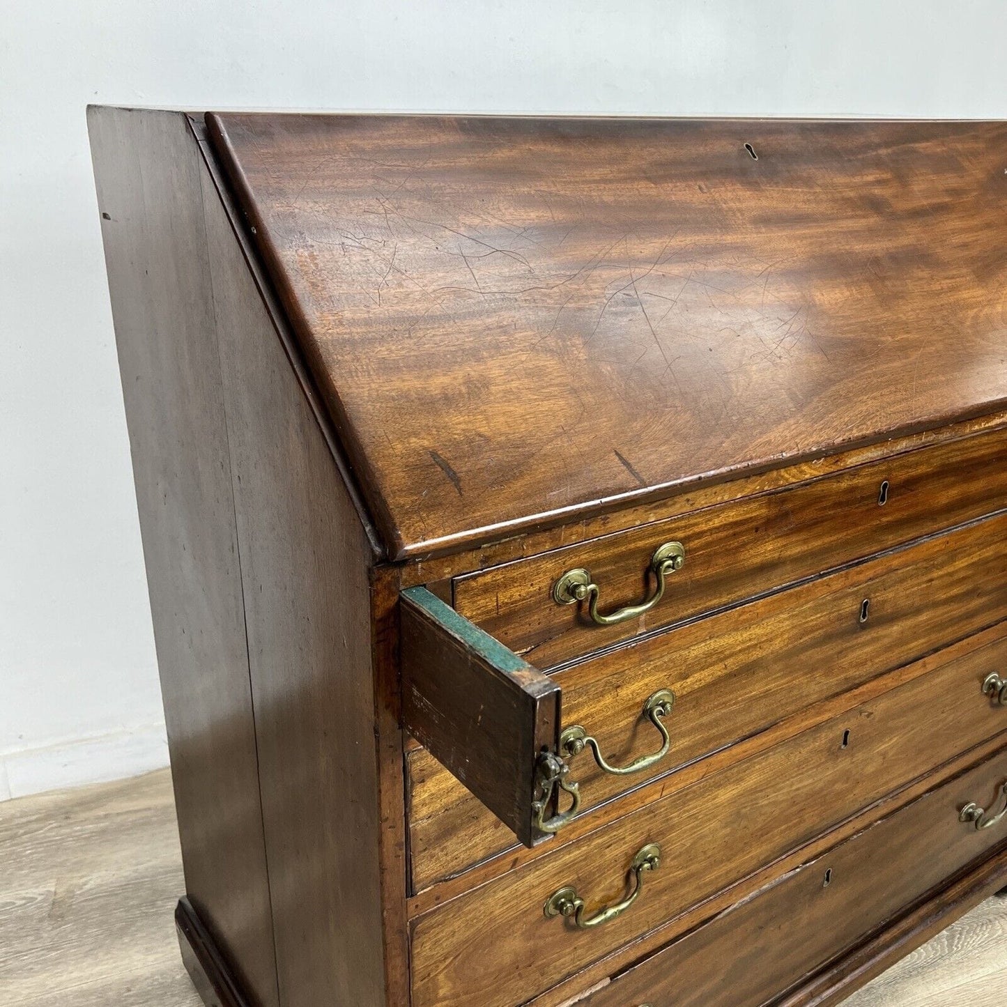 Ribalta antica Scrittoio Como Madia inglese Secretaire antico epoca 800 Trumeau Categoria Scrittoi & Ribalte