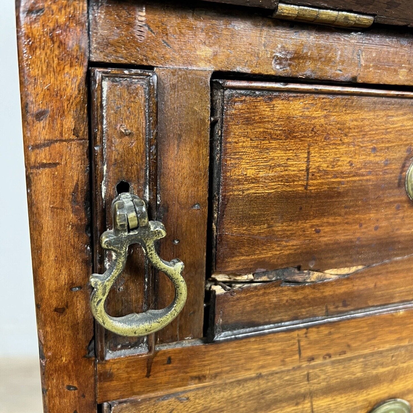 Ribalta antica Scrittoio Como Madia inglese Secretaire antico epoca 800 Trumeau Categoria Scrittoi & Ribalte
