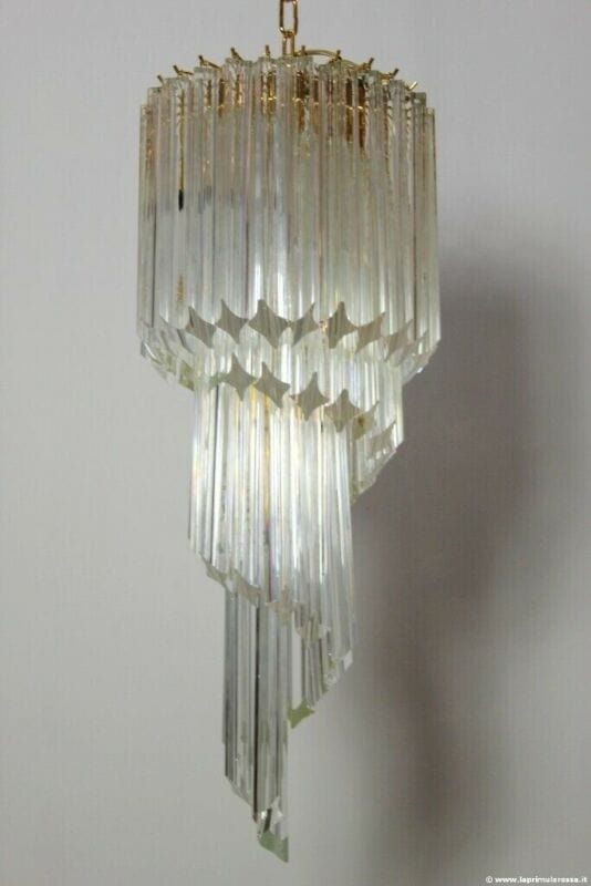 Ricambio per lampadario a sospensione cristallo murano Novaresi Spirale Categoria  Lampade Appliques