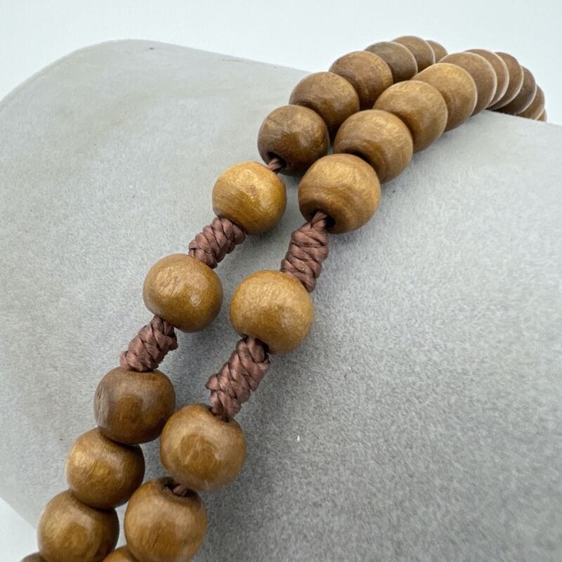 Rosario francescano in di legno vintage crocifisso collana Gesu di Nazareth Categoria Oggetti sacri - rosari