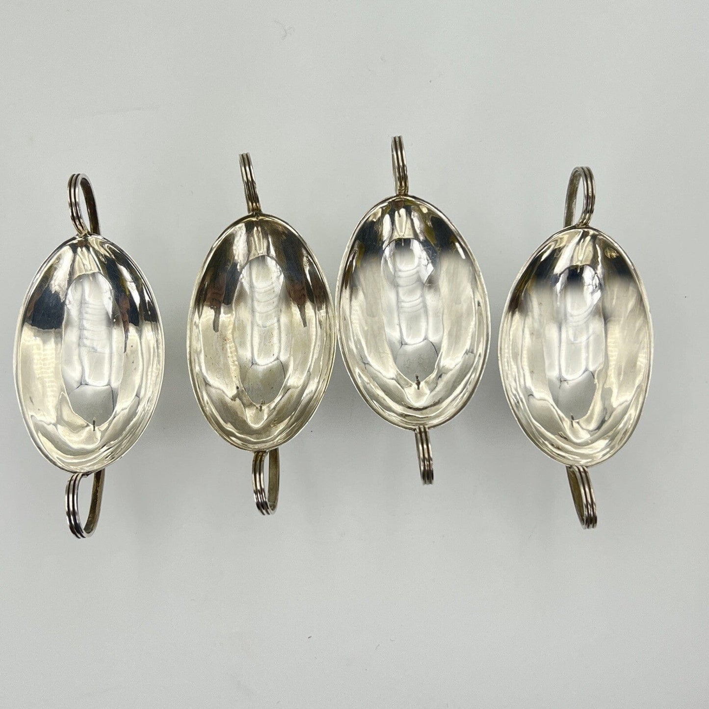 Saliera Antica in Argento Placcato set saliere singole silver Plated da tavola Categoria Sheffield & Argento