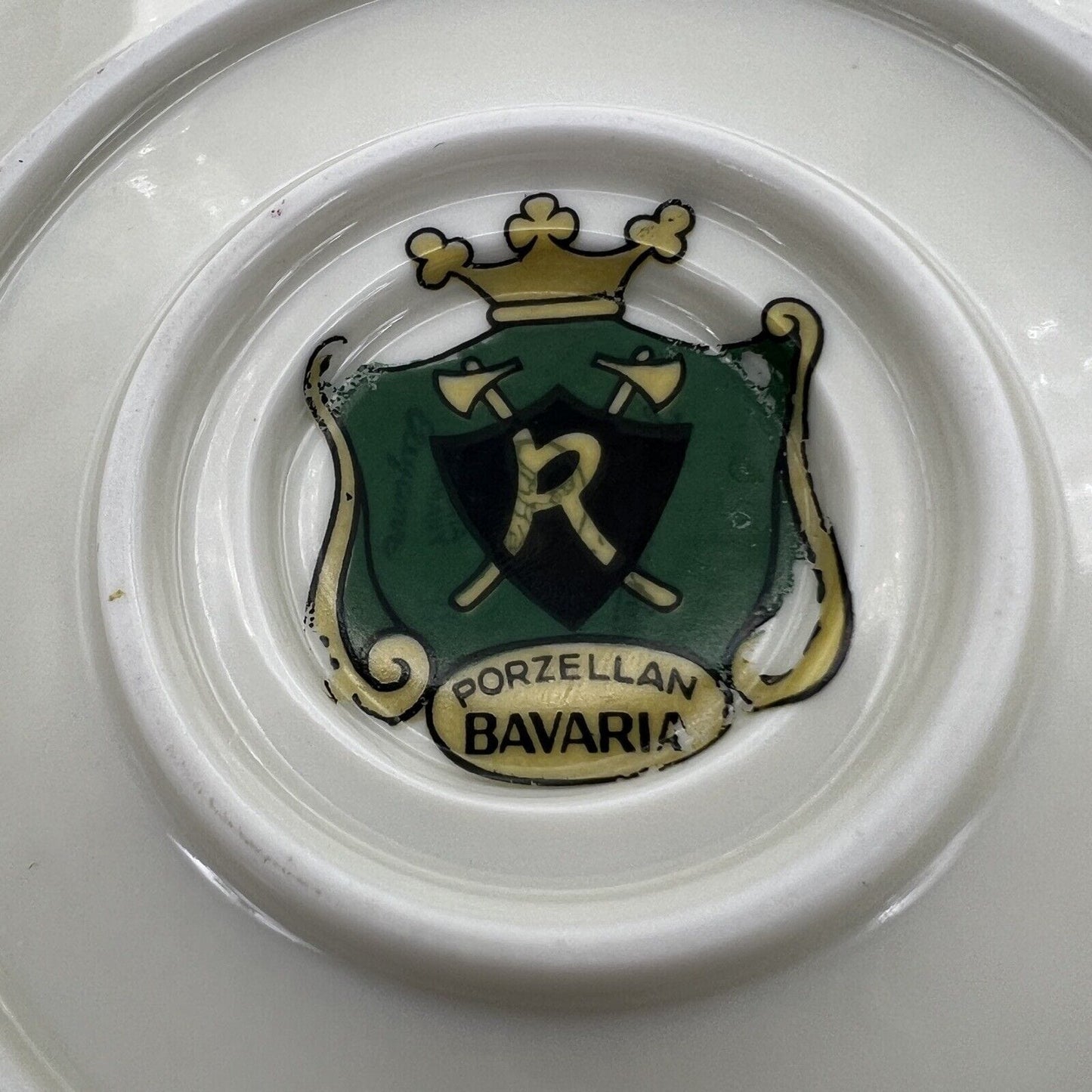 Salsiera antica in porcellana Bavaria vecchia ciotola color crema  Oro Cherubini Categoria  Centrotavola e Ciotole