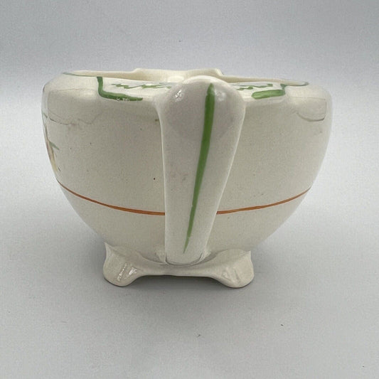 Salsiera ciotola antica inglese in ceramica d'epoca stile art Decò Narcisi '20 Categoria  Zuppiere