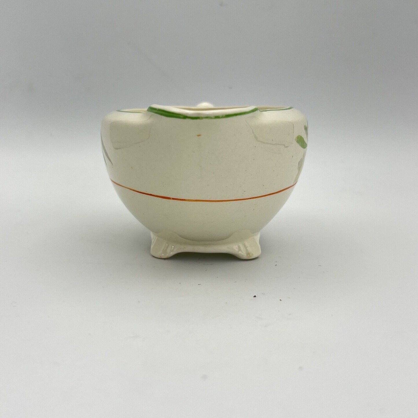 Salsiera ciotola antica inglese in ceramica d'epoca stile art Decò Narcisi '20 Categoria Zuppiere