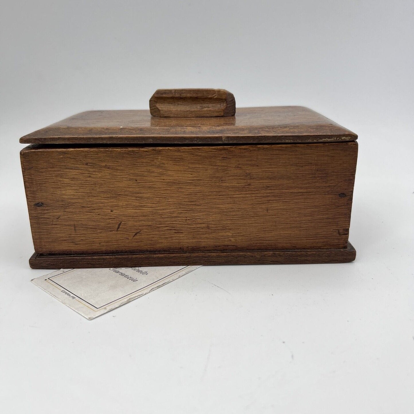 Scatola Cofanetto Antico in legno Inglese per scrivania portaoggetti epoca 900 Categoria Giocattoli vintage