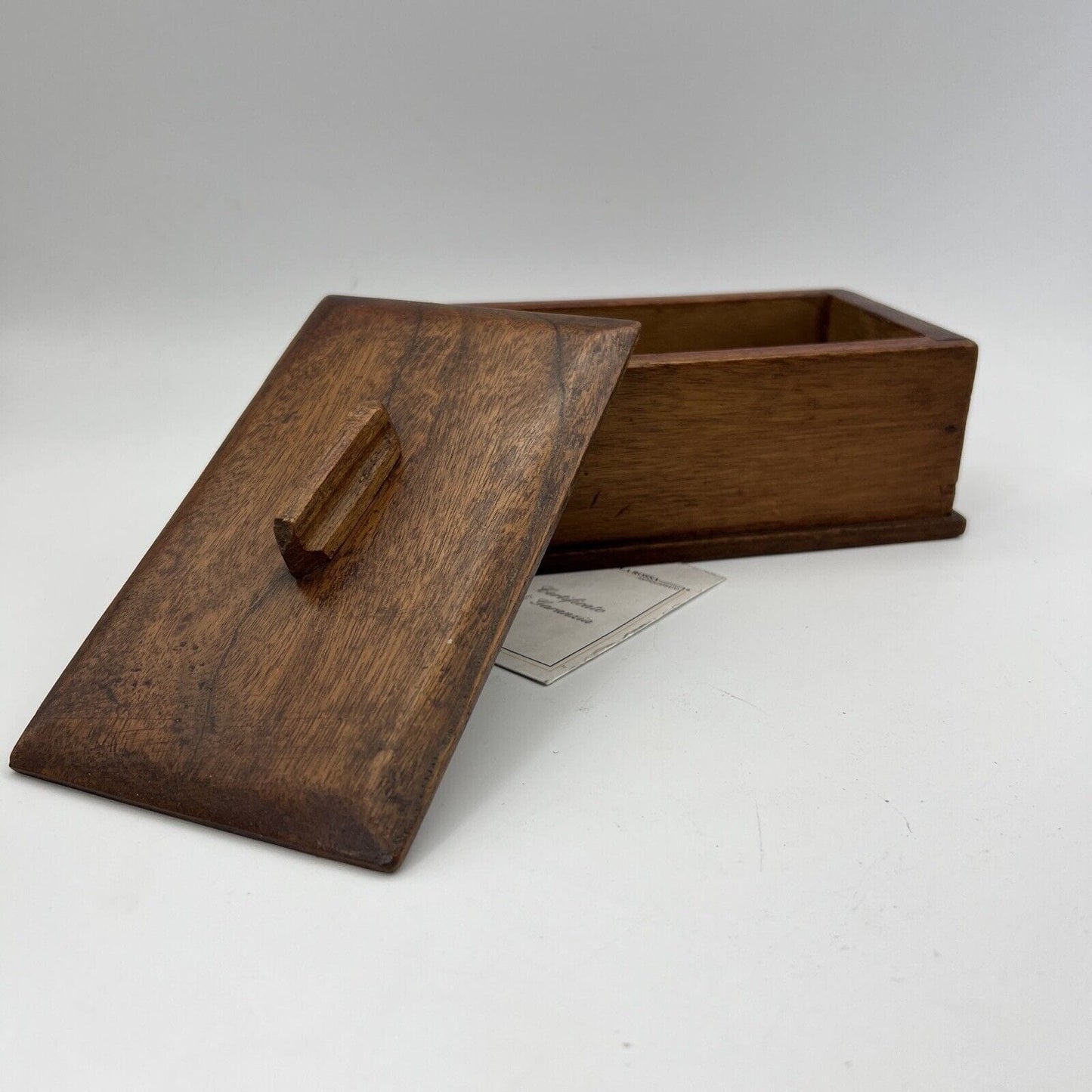 Scatola Cofanetto Antico in legno Inglese per scrivania portaoggetti epoca 900 Categoria Giocattoli vintage