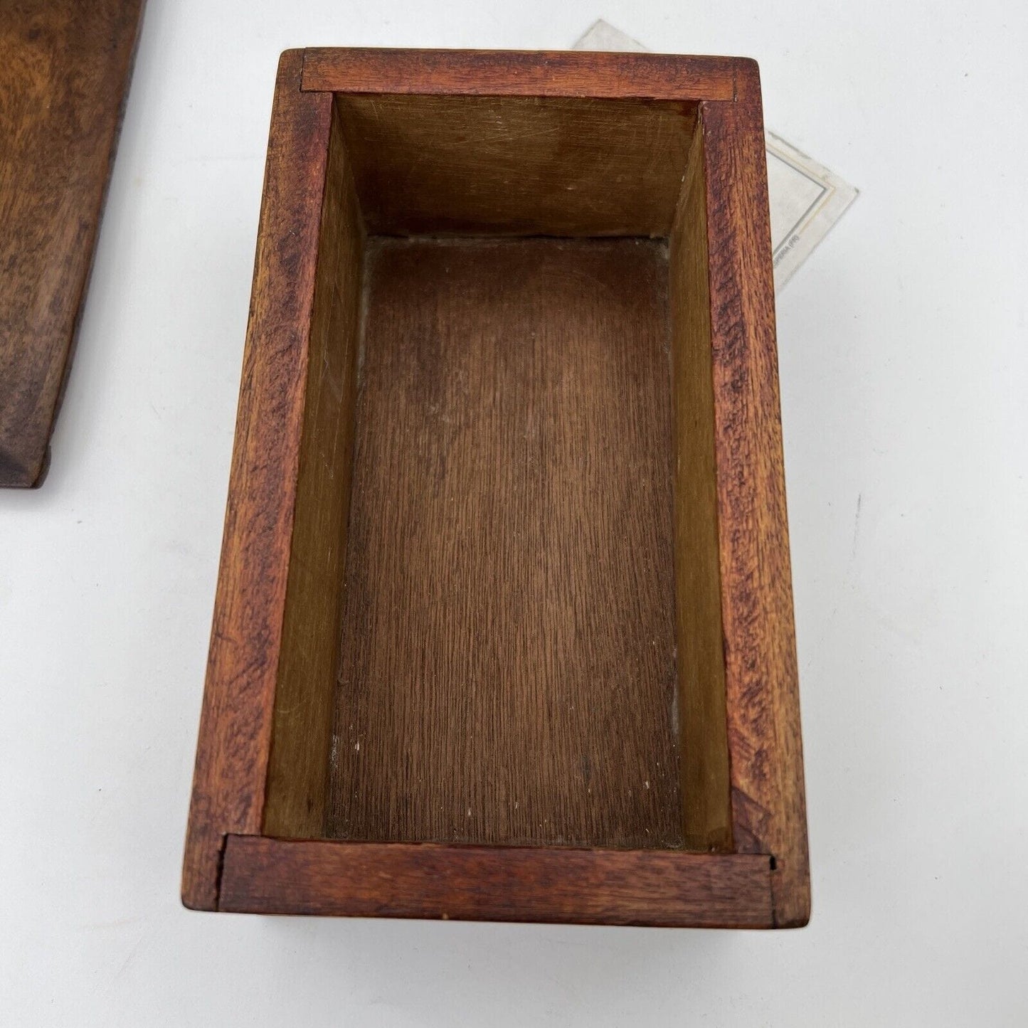 Scatola Cofanetto Antico in legno Inglese per scrivania portaoggetti epoca 900 Categoria Giocattoli vintage