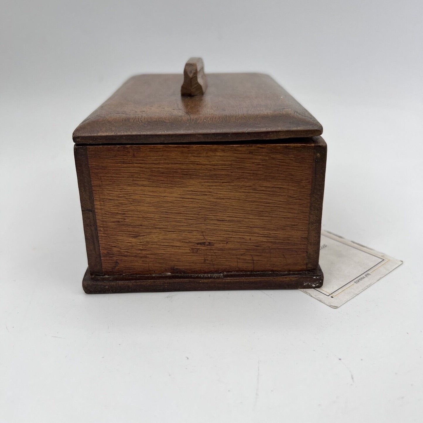 Scatola Cofanetto Antico in legno Inglese per scrivania portaoggetti epoca 900 Categoria Giocattoli vintage