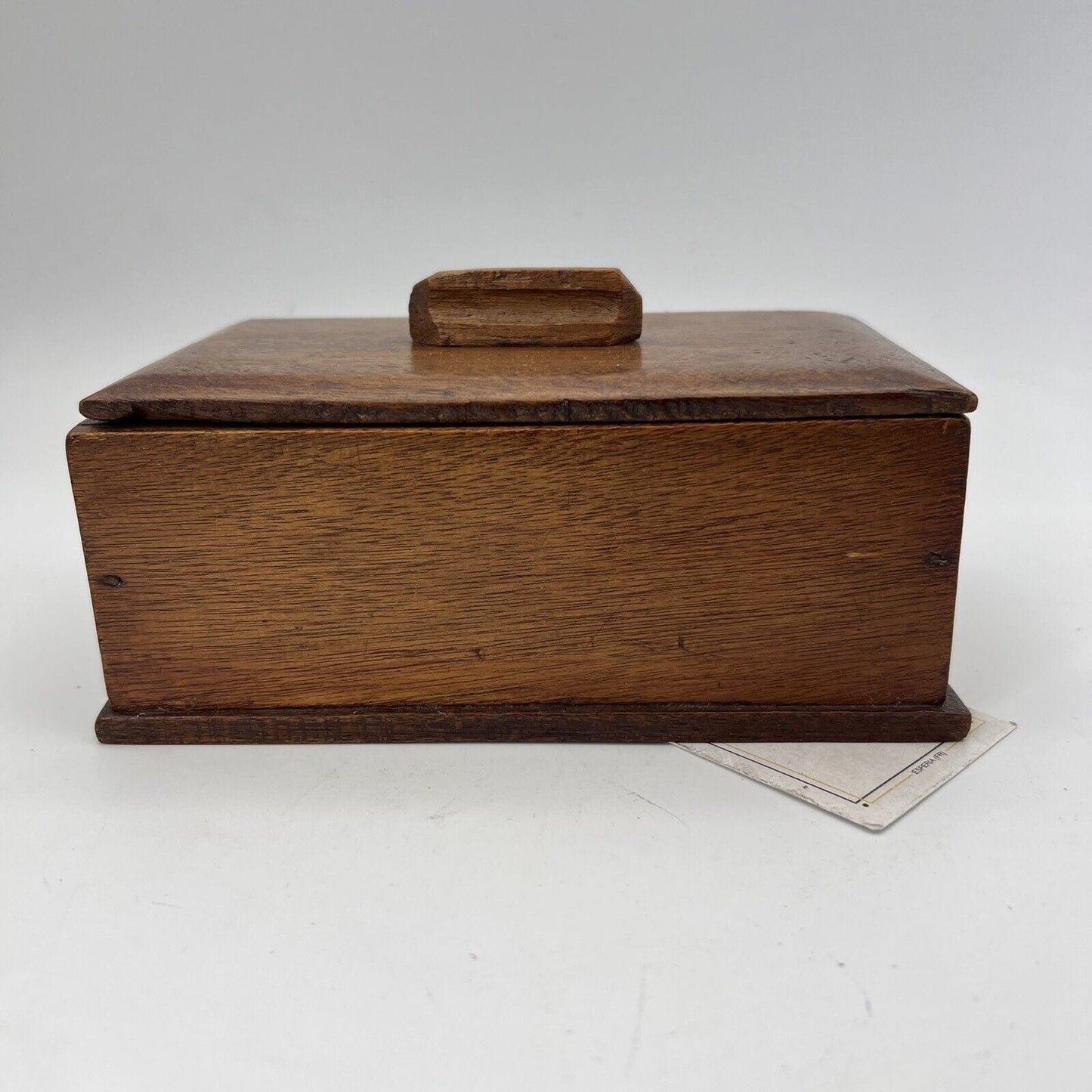 Scatola Cofanetto Antico in legno Inglese per scrivania portaoggetti epoca 900 Categoria Giocattoli vintage