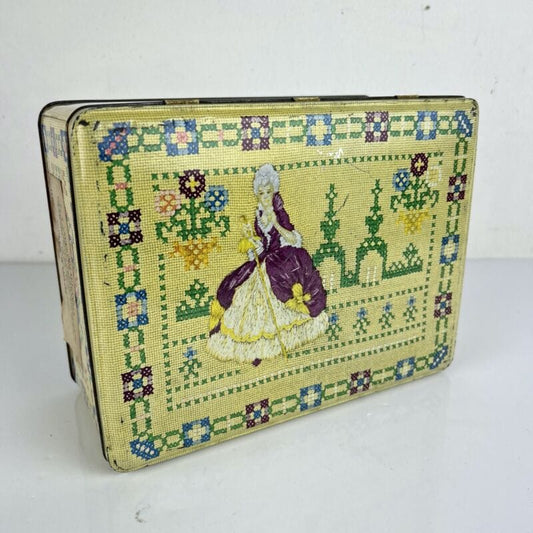 Scatola in latta vintage vecchia da collezione di caramelle  Milady anni 50 Categoria  Pubblicità vintage