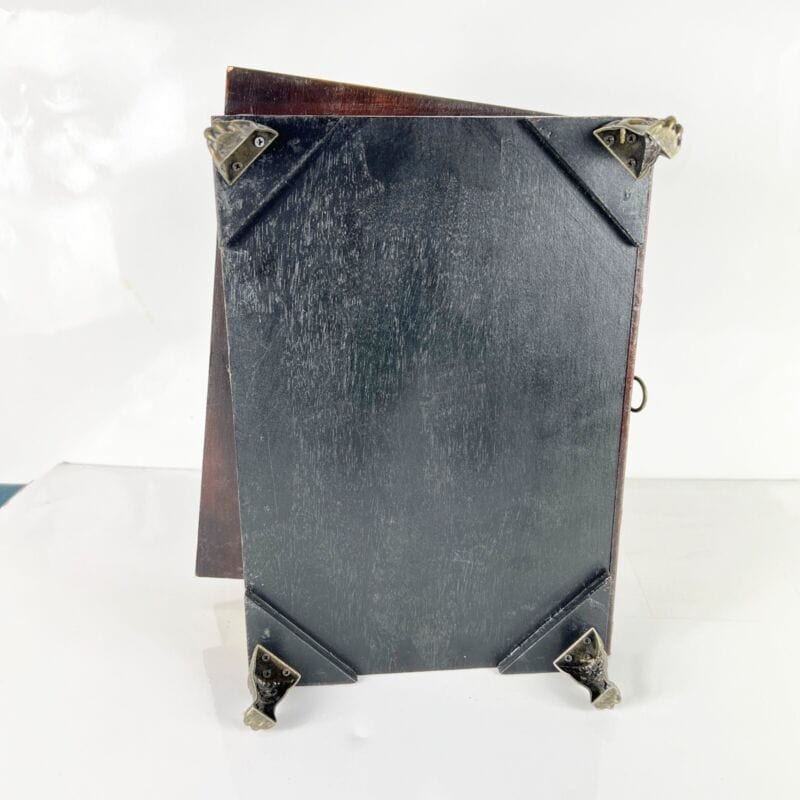 Scatola in legno da scrivania cofanetto con cassetti a forma di libri antichi Categoria Complementi d'arredo