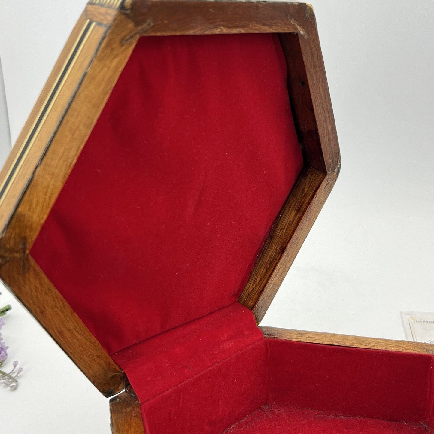 Scatola  intarsiata vintage in Legno e madreperla stile antico Orientale Categoria  Accessori scrivania e ufficio