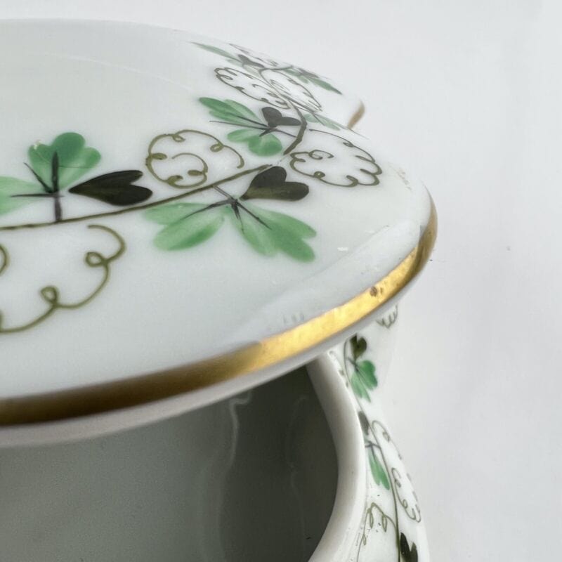Scatola Portagioie antica in porcellana Limoges Stile Herend Persil vintage Categoria Ceramiche e Porcellane