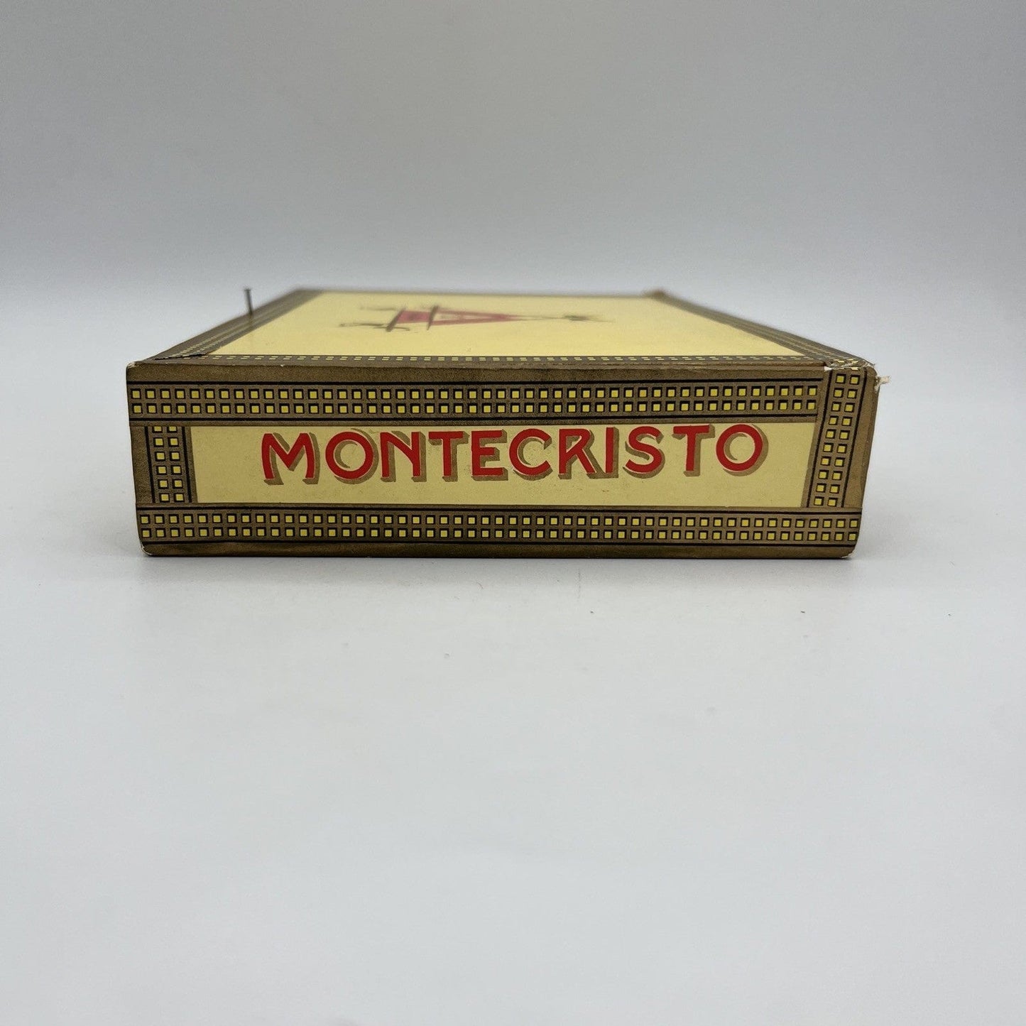 Scatola Vintage Vuota In Legno porta Sigari 25 Habana Montecristo no. 4 Cuba Categoria Pubblicità vintage