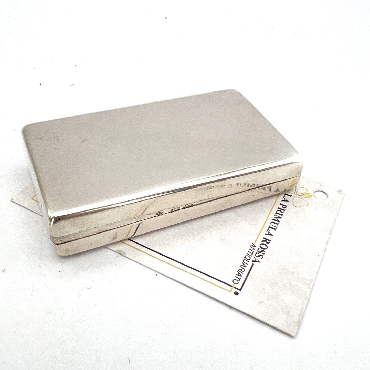 Scatolina Portapillole Piccolo Contenitore In Argento 800 Incisione Ancora Categoria Sheffield & Argento