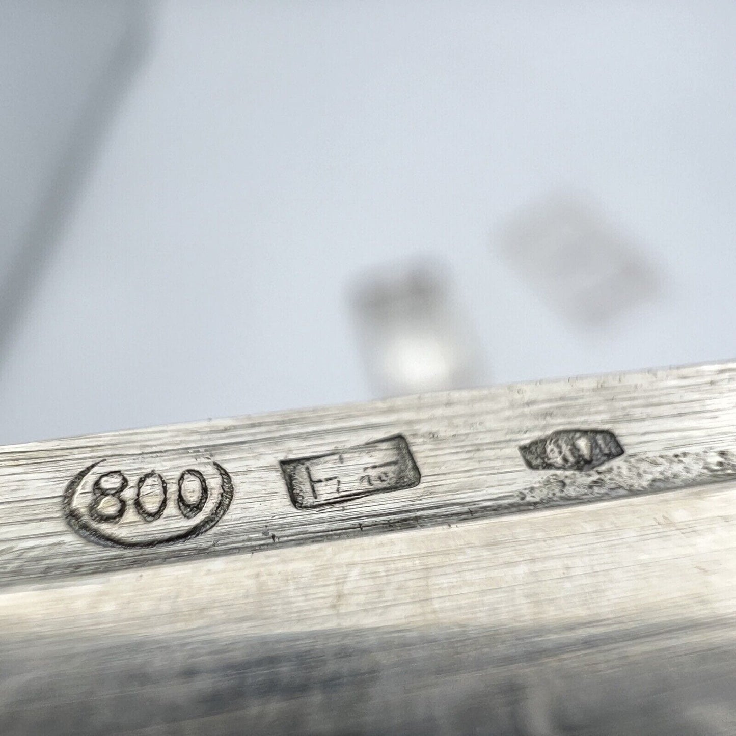 Scatolina Portapillole Piccolo Contenitore In Argento 800 Incisione Ancora Categoria Sheffield & Argento