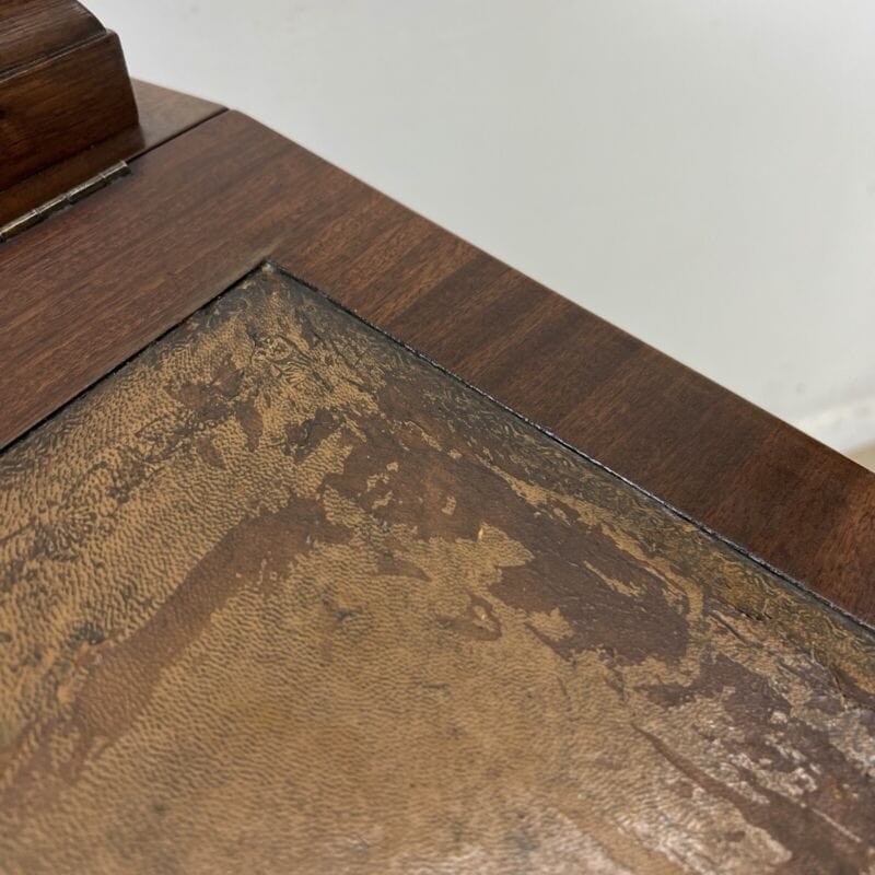 Scrittoio stile antico scrivania leggio davenport in legno pelle mobile Vintage Categoria Scrittoi & Ribalte