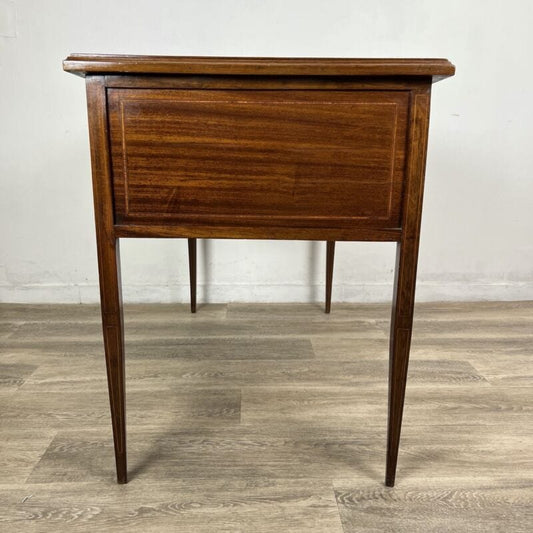 Scrivania scrittoio Tavolo in stile antico Luigi XVI legno con piano pelle Verde Categoria Scrittoi & Ribalte