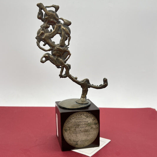 Scultura in bronzo Bronzetto Firmato QUINTO GHERMANDI Opera unica 1990 Categoria  Altro