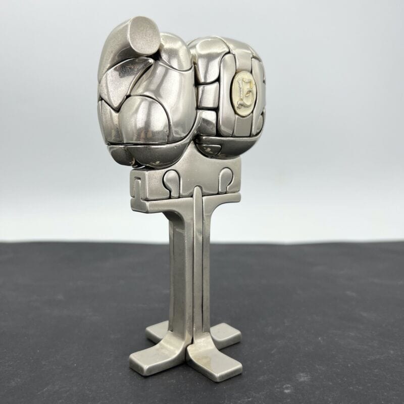 Scultura Miguel Berrocal Ortiz statuina design Cristina puzzle con anello 1969 Categoria  Ceramiche e Porcellane