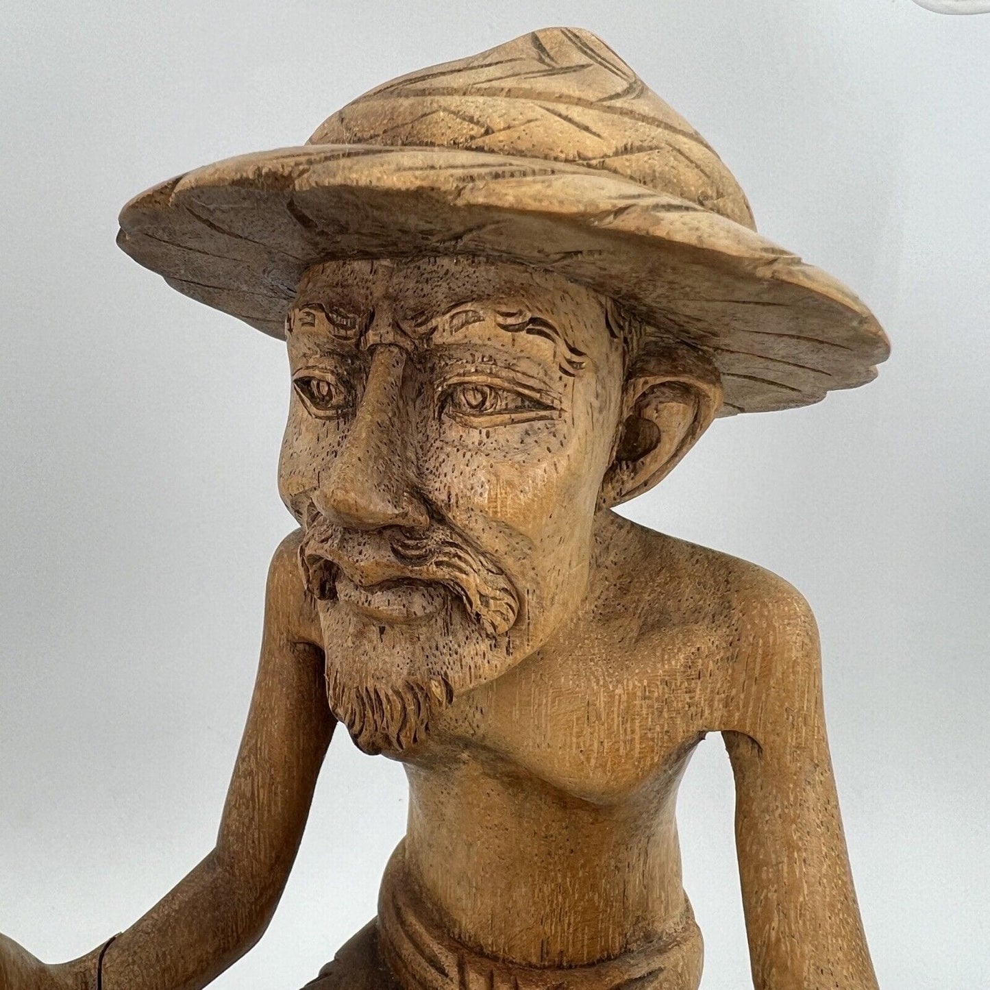 Scultura orientale in legno statuetta statuina 900 statua Pescatore Categoria Sculture e Miniature