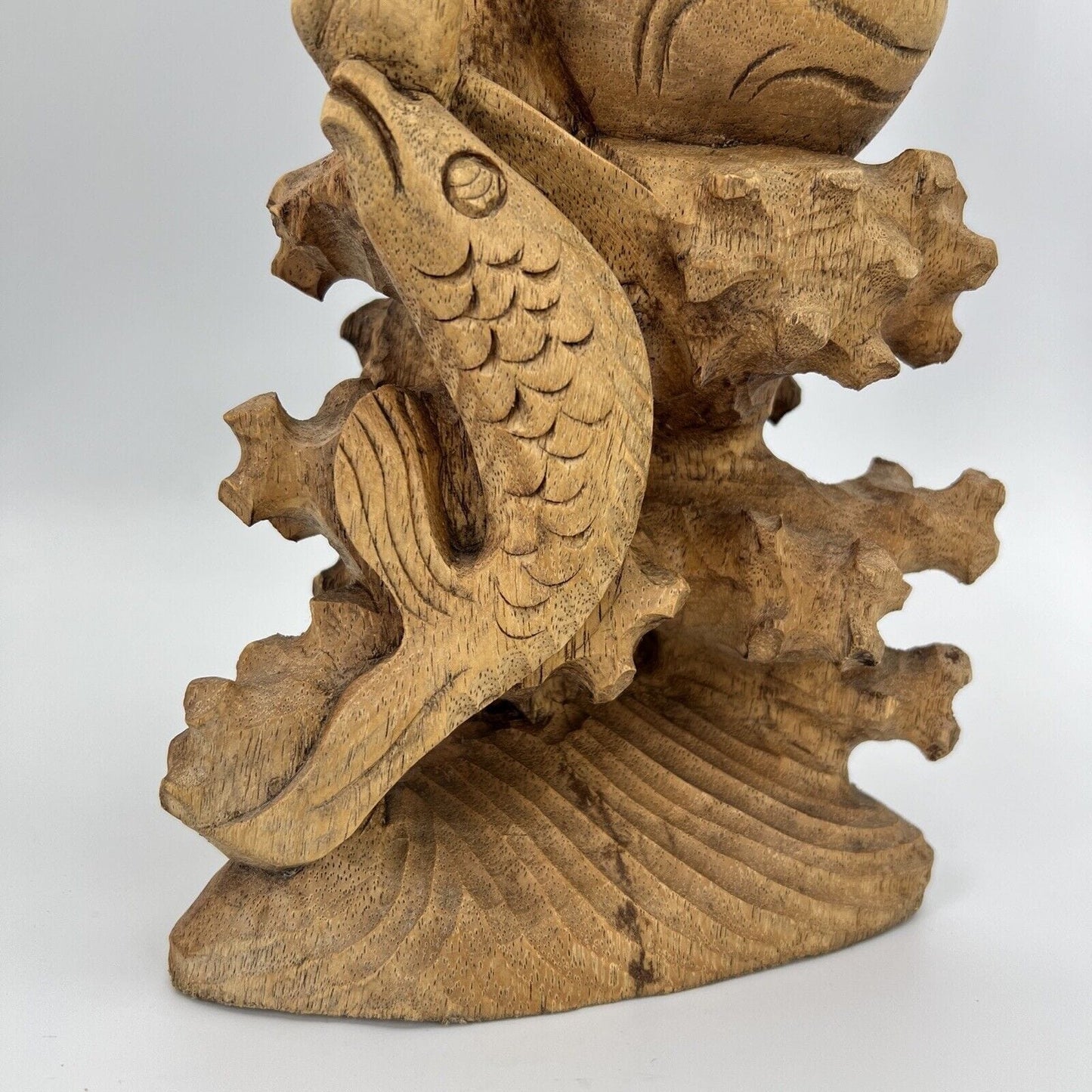 Scultura orientale in legno statuetta statuina 900 statua Pescatore Categoria Sculture e Miniature