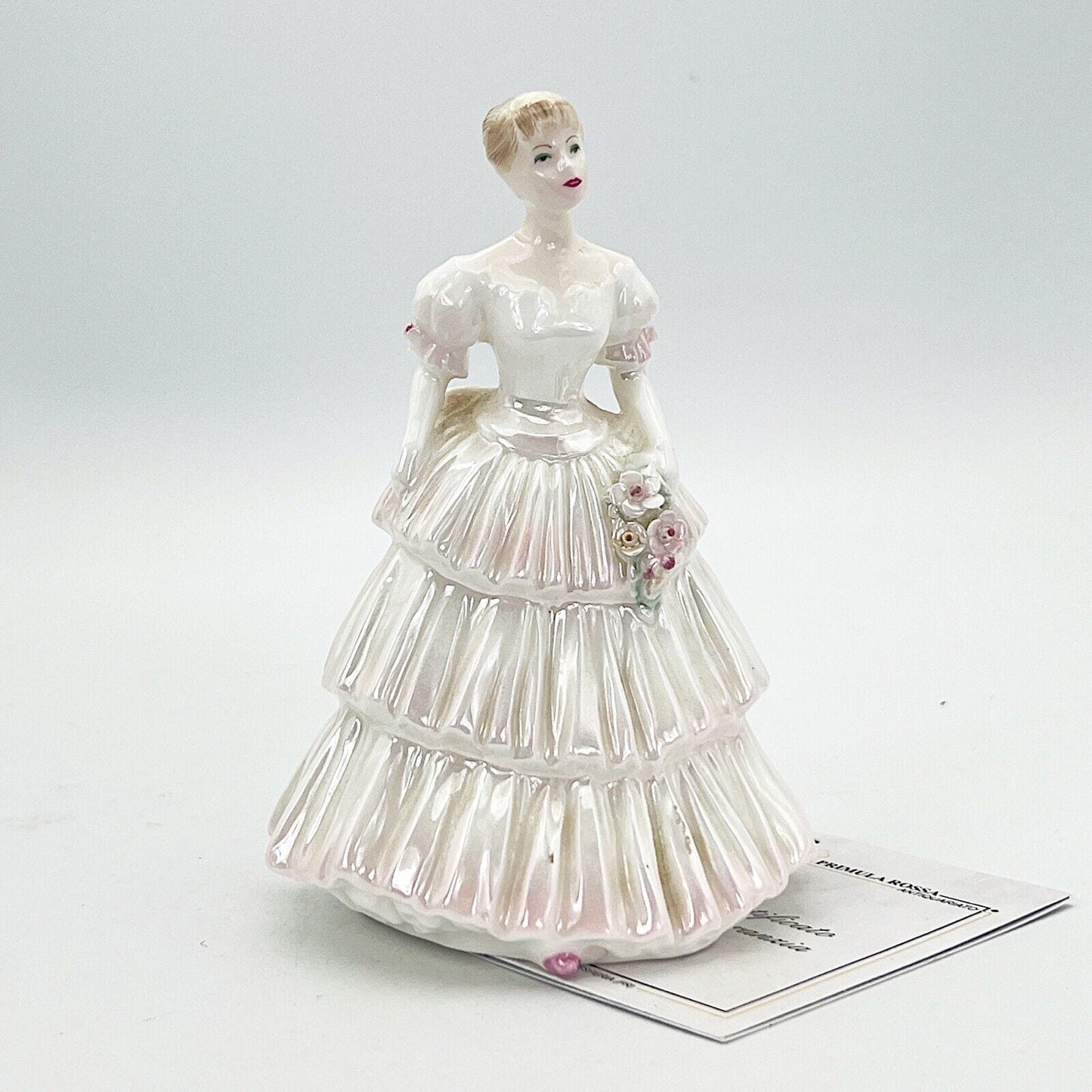 Scultura Statuina in Porcellana inglese Coalport Dama vintage da collezione 1992 Categoria Statuine