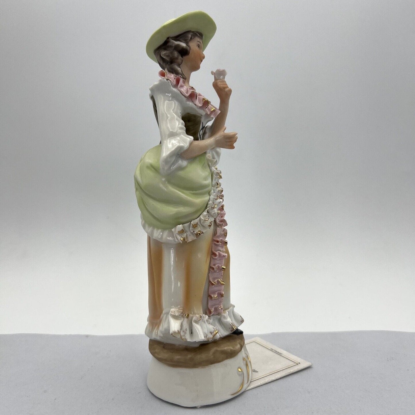 Scultura Statuina in Porcellana italiana vintage da collezione Dama stile 700 Categoria  Statuine