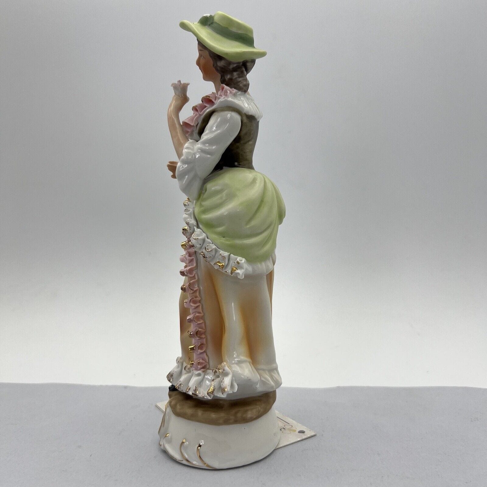 Scultura Statuina in Porcellana italiana vintage da collezione Dama stile 700 Categoria  Statuine