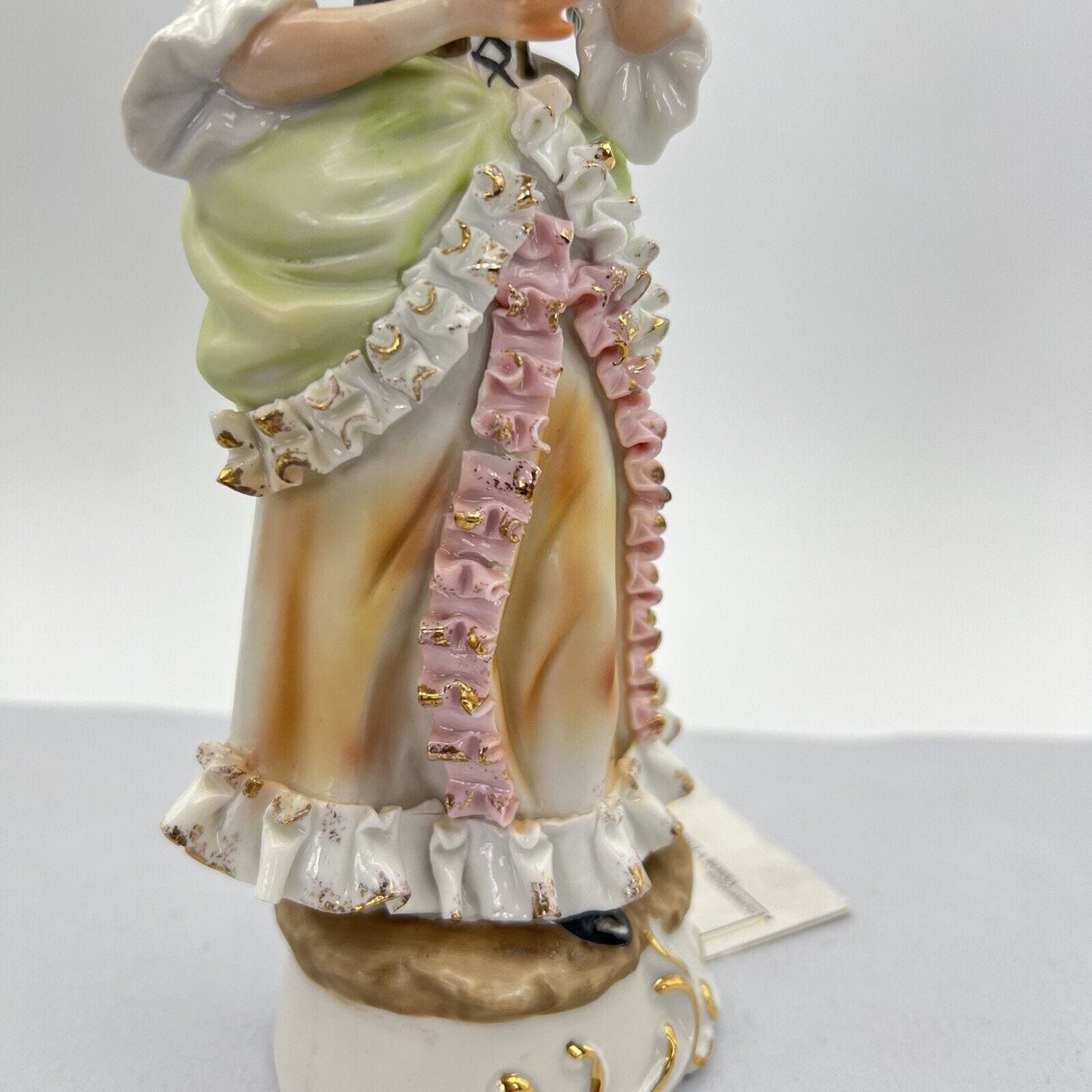 Scultura Statuina in Porcellana italiana vintage da collezione Dama stile 700 Categoria  Statuine