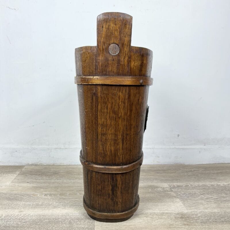 Secchio antico 900 secchiello in legno portaobrelli vintage vecchio gettacarta Categoria .Tutti gli articoli