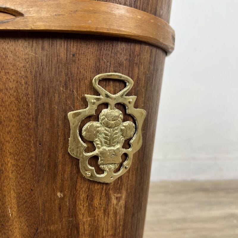 Secchio antico 900 secchiello in legno portaobrelli vintage vecchio gettacarta Categoria  .Tutti gli articoli