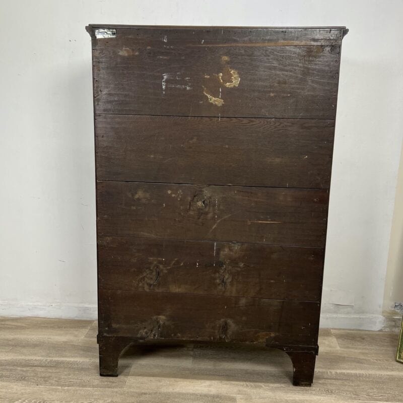 Secretaire Antico Ribalta Trumeau inglese epoca 800 stile Giorgio III in mogano Categoria Arredamento