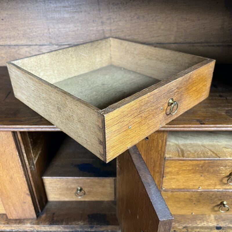 Secretaire Antico Ribalta Trumeau inglese epoca 800 stile Giorgio III in mogano Categoria Arredamento