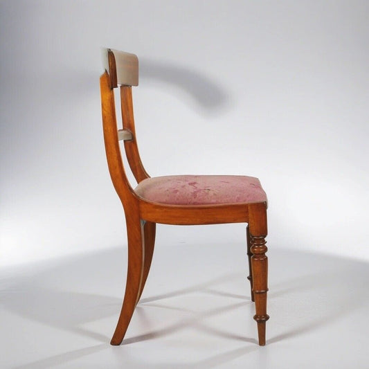 Sedia Antica In Mogano Epoca '800 inglese Vittoriana per scrivania studio Categoria  Sedie