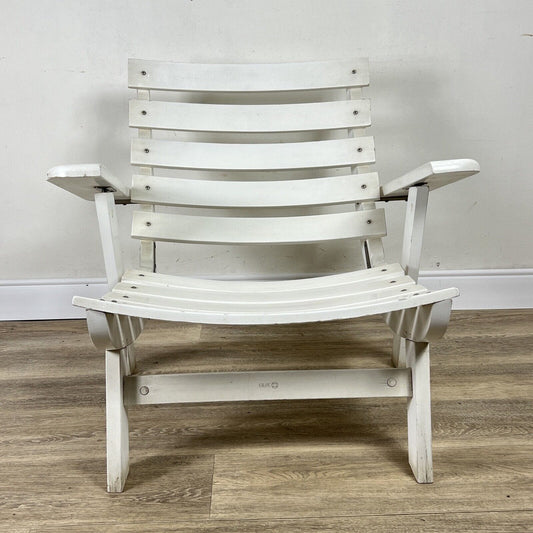 Sedia in Legno da giardino per esterno vintage anni 70 Poltrona relax di Design Categoria  Sedie