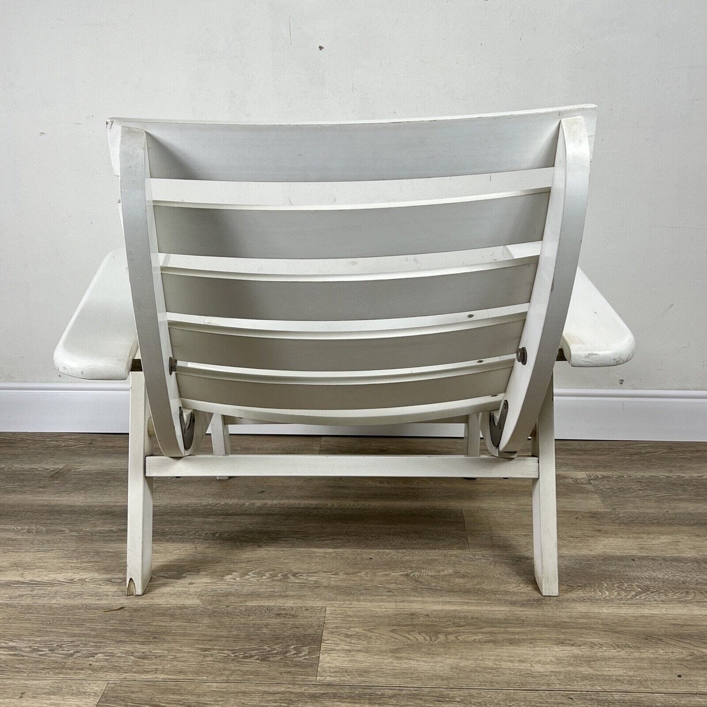 Sedia in Legno da giardino per esterno vintage anni 70 Poltrona relax di Design Categoria Sedie