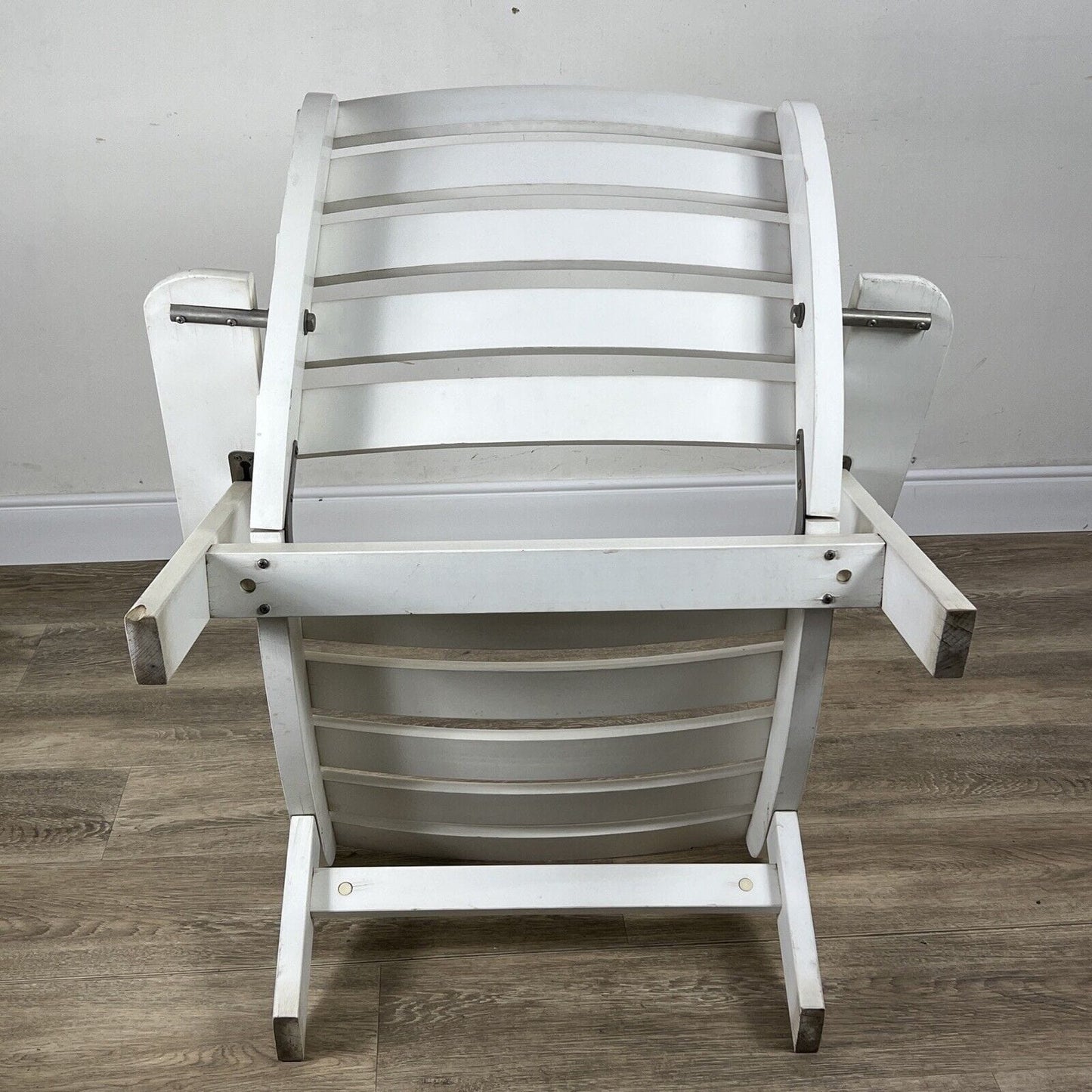 Sedia in Legno da giardino per esterno vintage anni 70 Poltrona relax di Design Categoria Sedie