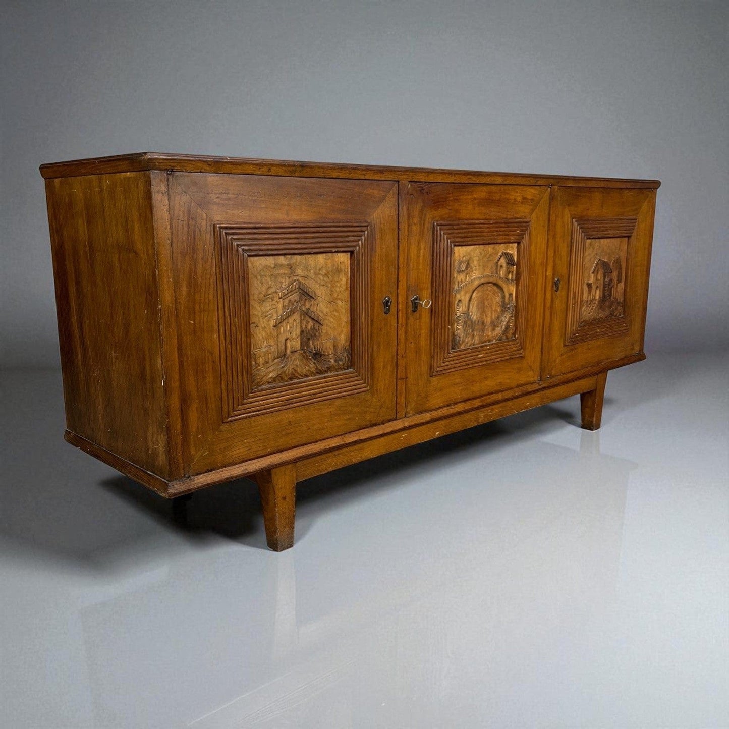 Servante Scandinava Originale Vintage anni '60 Credenza Madia Mobile Soggiorno Categoria Servante - Servantini