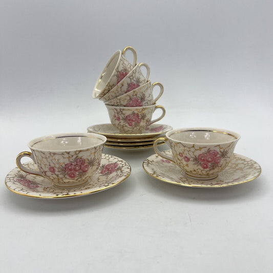 Servizio da caffe antico bavaria in porcellana anni 50 tazze tazzine Fiori per Categoria  Servizio tazze - Tazze