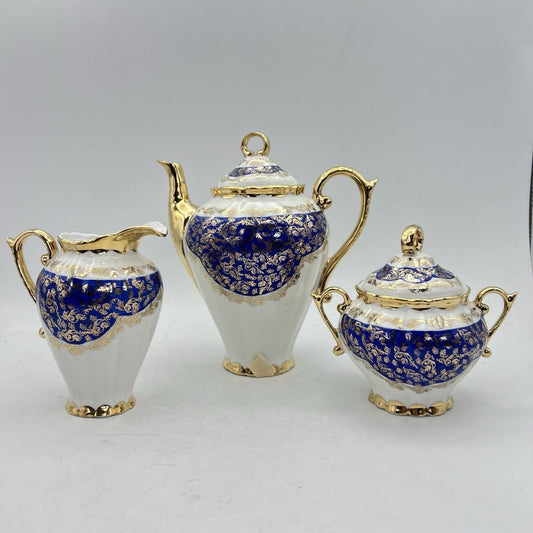 Servizio da caffe antico in porcellana Bavaria anni 40 tazze tazzine oro 15 pz Categoria Servizio tazze - Tazze