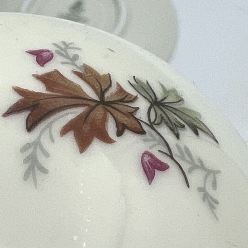 Servizio da caffe antico in porcellana Bavaria tazze tazzine a fiori e oro per 2 Categoria Ceramiche e Porcellane