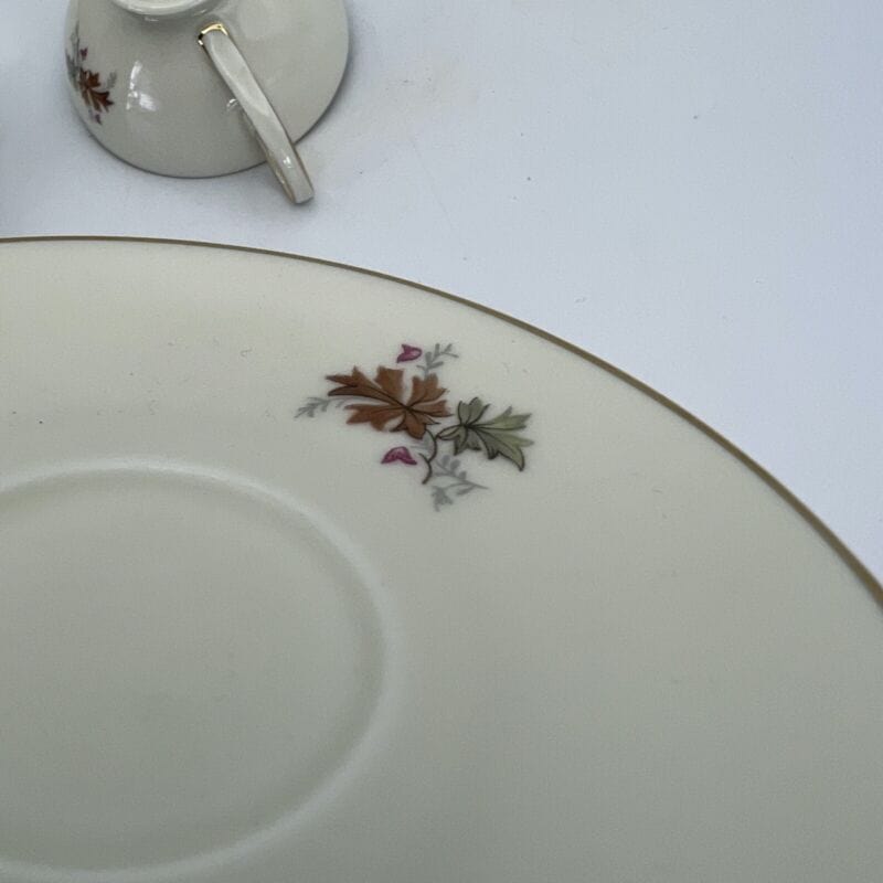 Servizio da caffe antico in porcellana Bavaria tazze tazzine a fiori e oro per 2 Categoria Ceramiche e Porcellane
